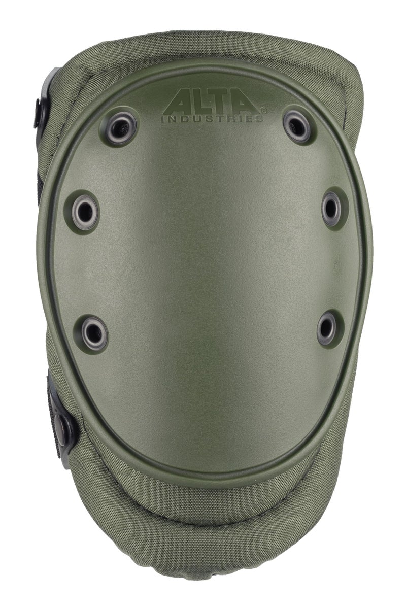 ALTA 50453.09 AltaFLEX Gel Insert Heavy Duty Knee Protector Pad, Olive Green Cordura Nylon Fabric, AltaLOK Fastening, Flexible Cap, Long, Olive Green - Image 1